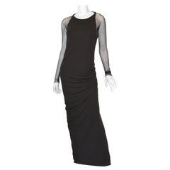 Giorgio Sant’Angelo Vintage Plunging Back Maxi Dress