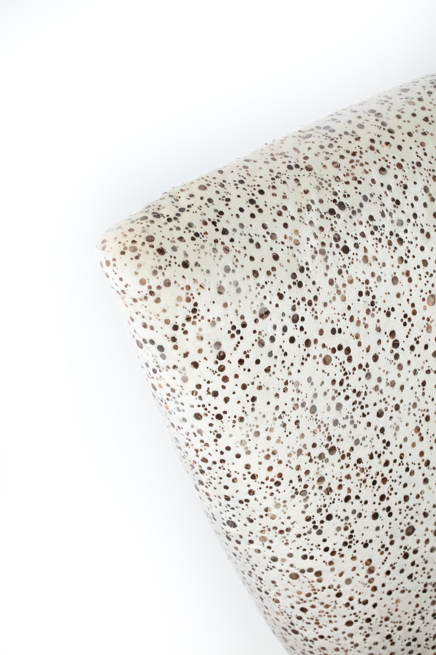 Giorgio Saporiti Post Modern Jada Slipper Chairs in Bouclé Espresso e Velluto in vendita 10