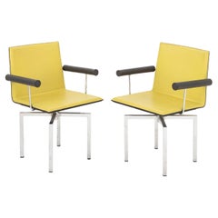 Giorgio Saporiti x Il Loft Swivel Armchairs, Pair