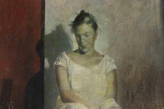 Ritrattino di Ginny - Dipinto a olio di Giorgio Scalco - 1983