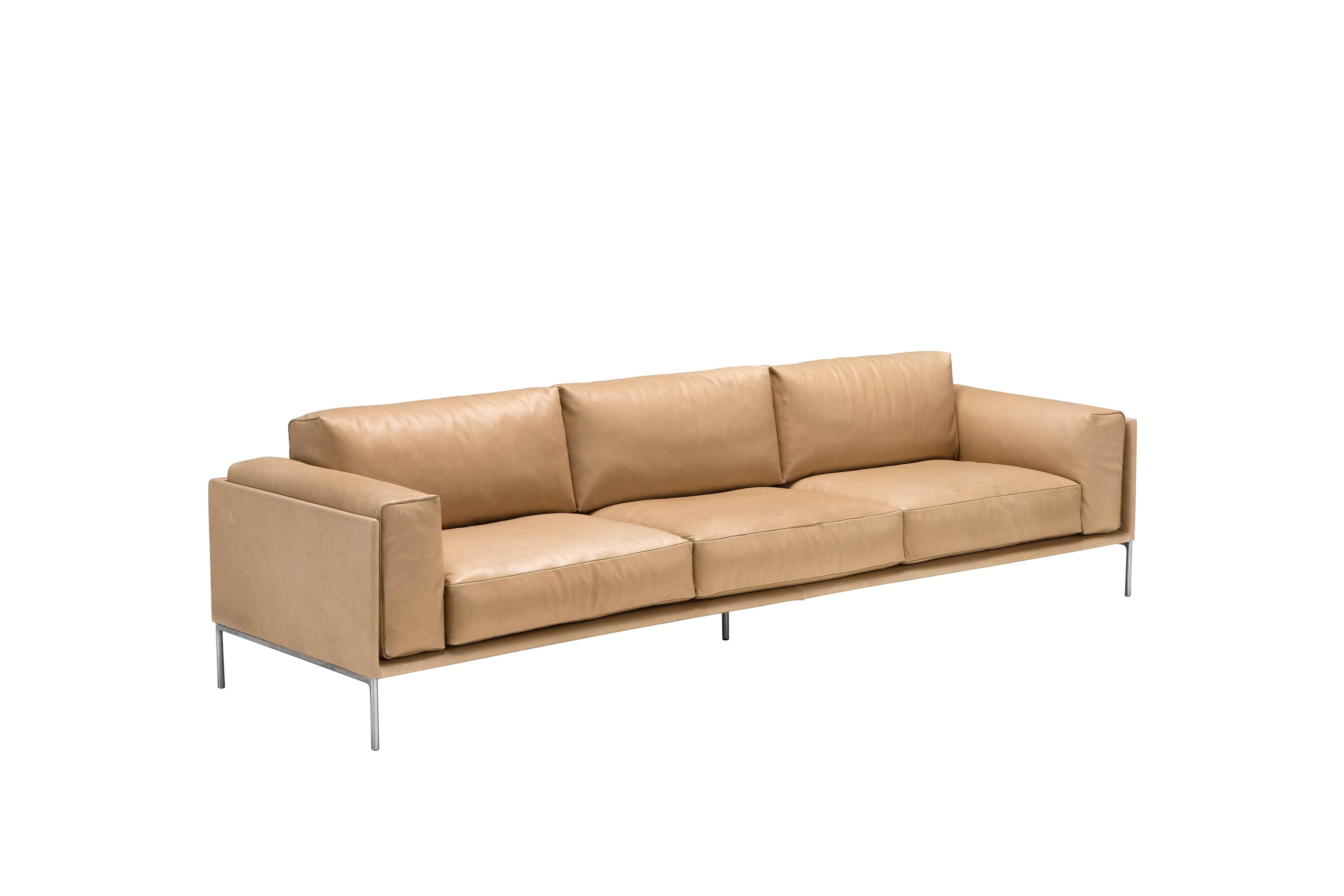 Giorgio sofa in tan by Amura Lab.