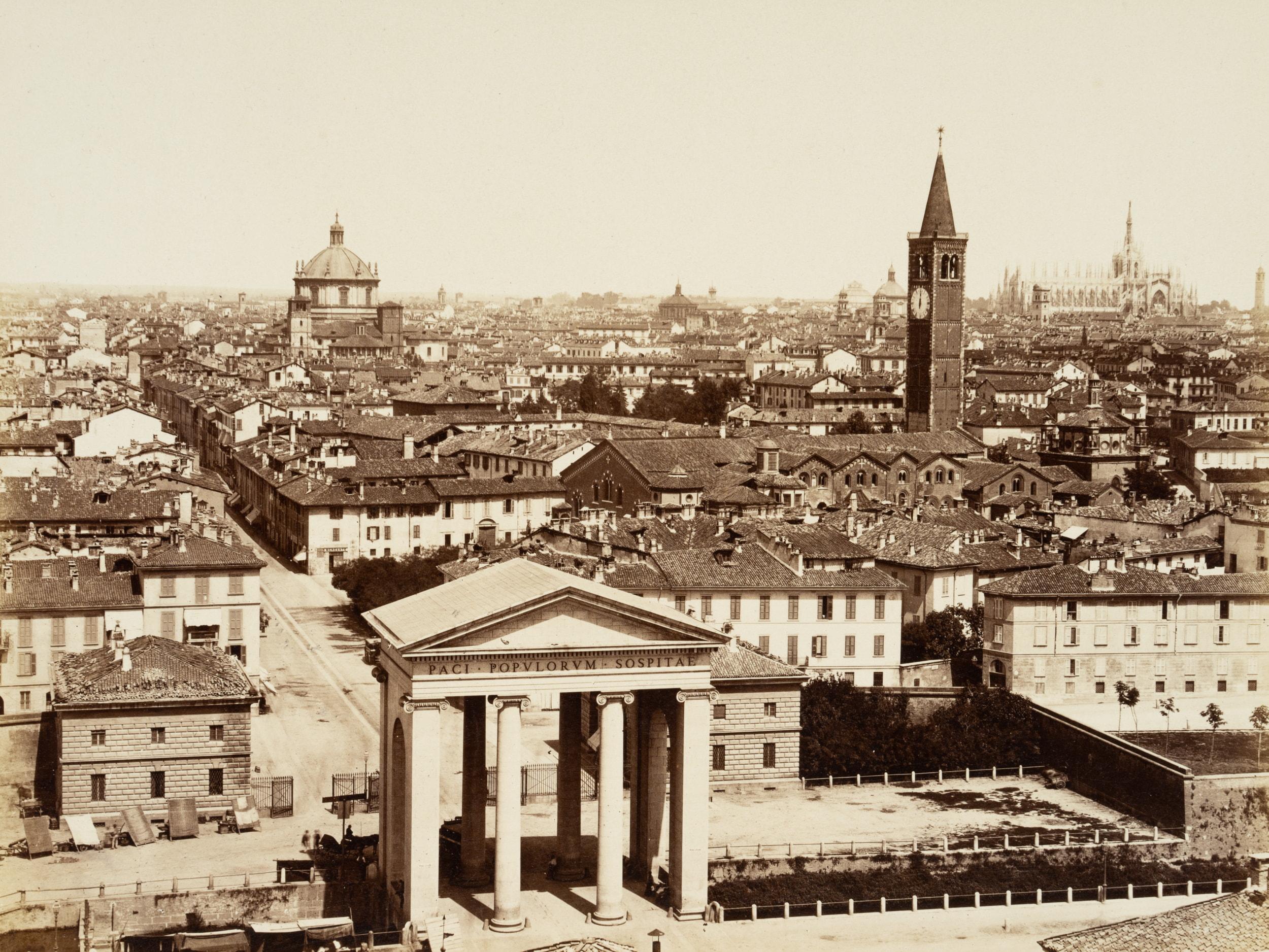 Giorgio Sommer Landscape Photograph - View of Milan