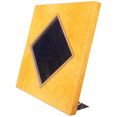 Giorgio Tura Natural Parchment and Plexiglass Photo Frame for Tura Milano, 1980
