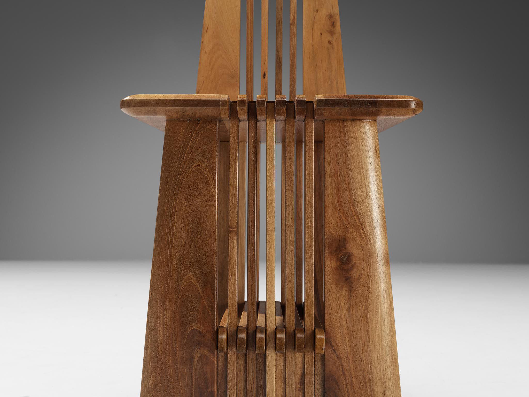 Giorgio Vignali and Renato Pederiva Set of Four 'Pentagramma' Dining Chairs 5