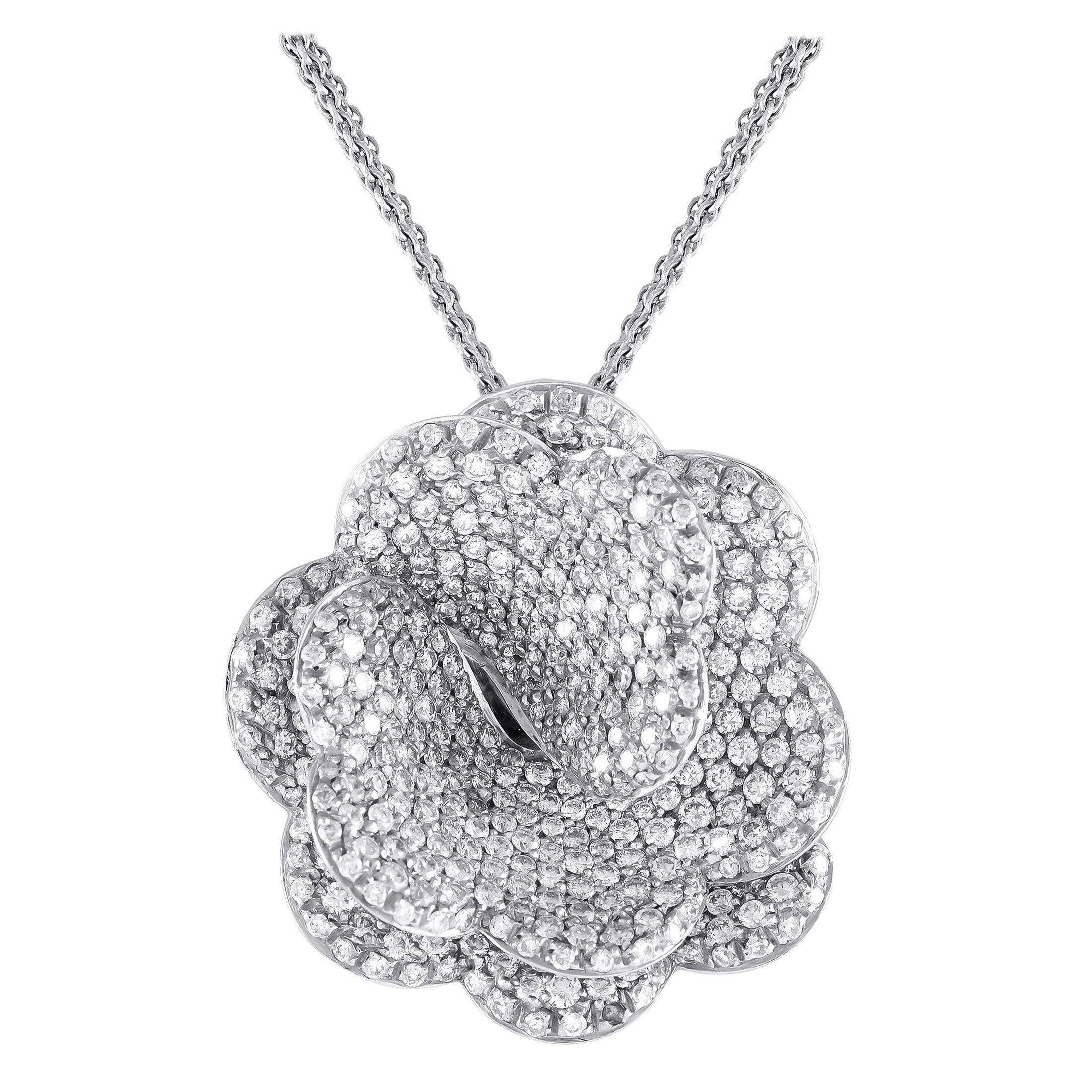 Giorgio Visconti Halskette aus 18 Karat Wei�ßgold mit 5,27 Karat Diamanten