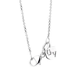 Giorgio Visconti Ruby Diamond White Gold Cross Necklace