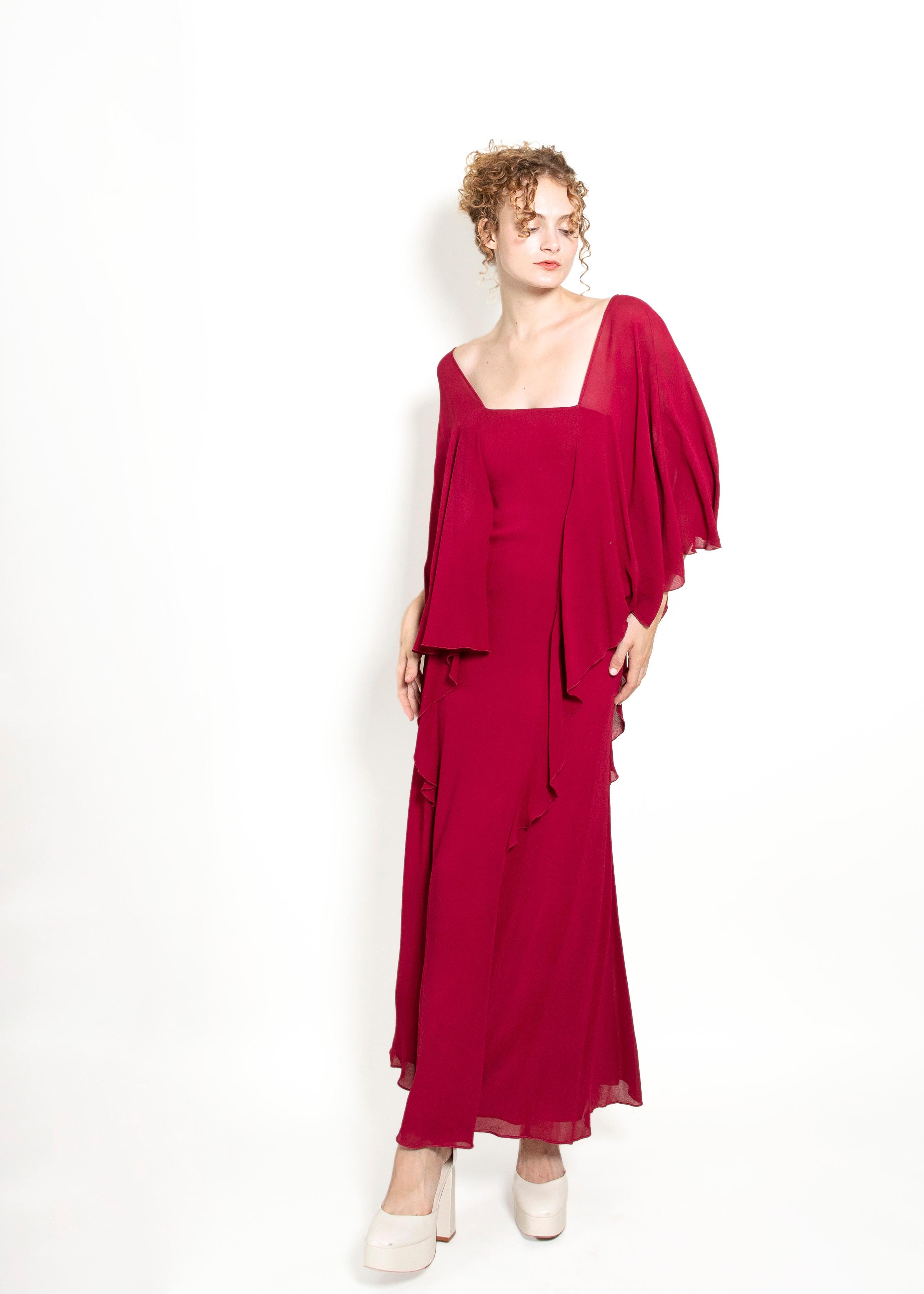 Rouge Giorgio's of Beverly Hills - Robe boho en vente