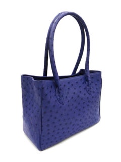 Giòsa Milano Blue Ostrich Bag