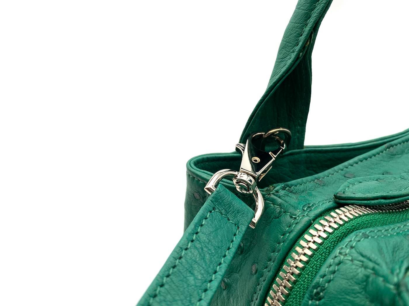 Women's Giòsa Milano Citrus Green Ostrich Bag