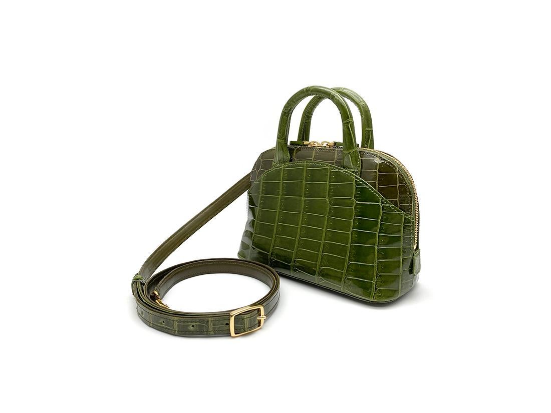 olive green mini bag