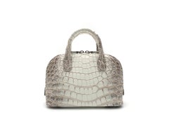 Giòsa Milano White Himalayan Crocodile Mini Bag