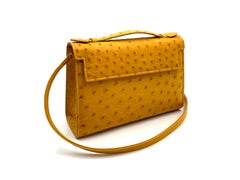 Giòsa Milano Yellow Ostrich Bag