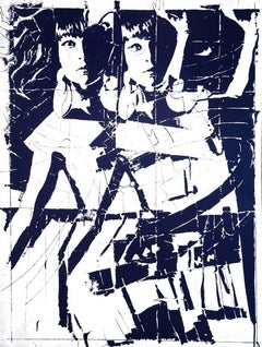 Women Sheet - Original Screen Print on Metal by Giosetta Fioroni - 1970s