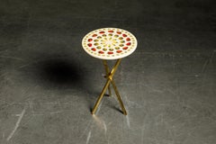 "Giostra di Frutta" Brass Tripod Side Table by Piero Fornasetti, Signed