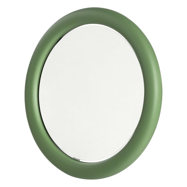 Giotto 110 Malva Green Wall Mirror by Roberto Paoli