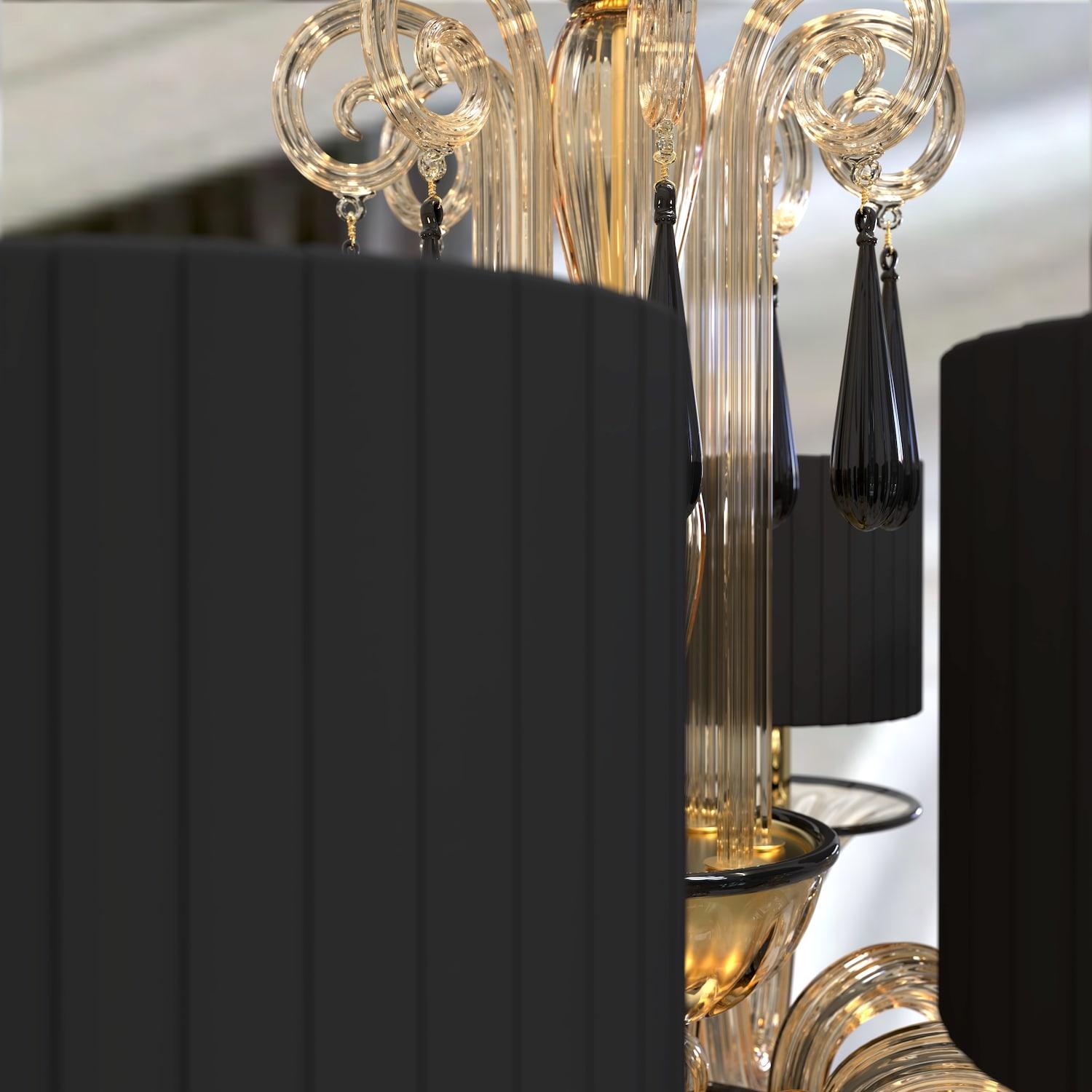 Giotto Lampadario Luxury Vetro di Murano Artigianato di Lusso Made in Italy For Sale 1
