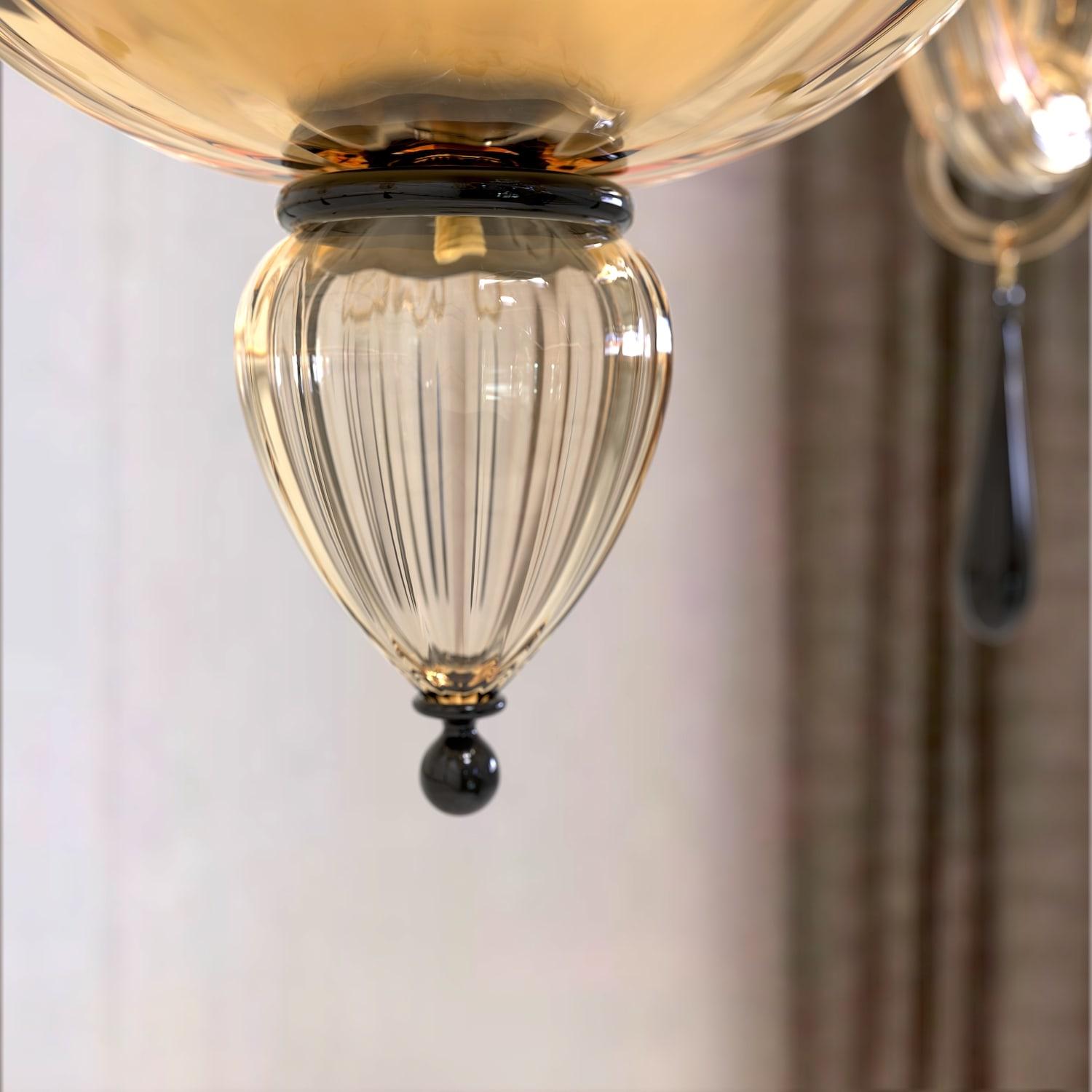 Giotto Lampadario Luxury Vetro di Murano Artigianato di Lusso Made in Italy For Sale 3