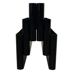 Giotto Stoppino "4675" Magazine Rack in Black by Kartell, 1970s