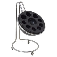 Giotto Stoppino Bottle Holder in Iron and Plastic Material