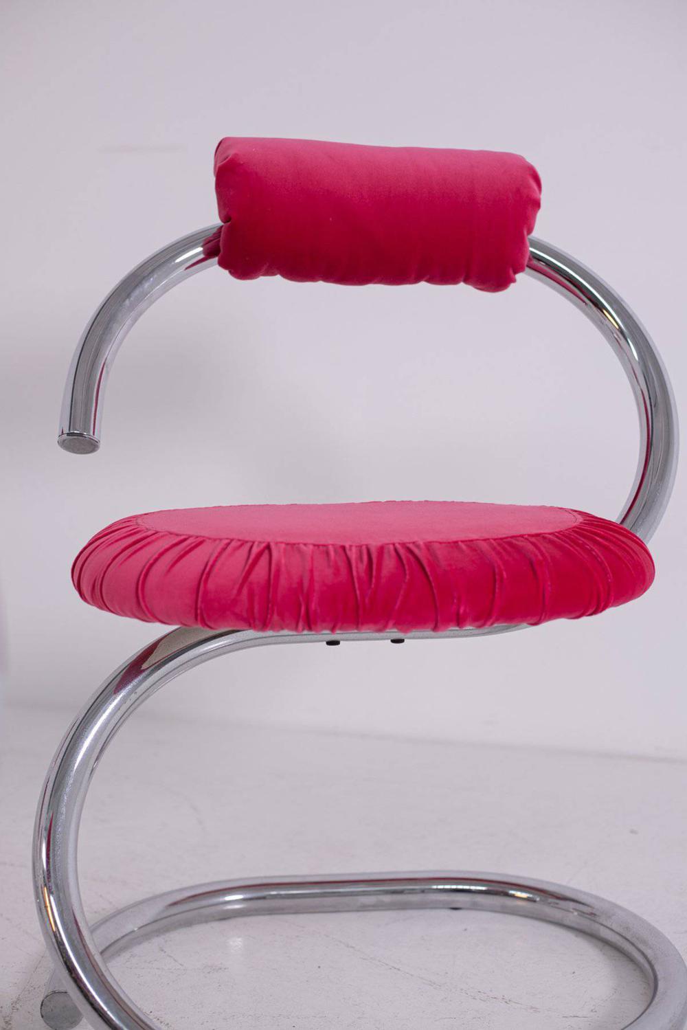 Italian Giotto Stoppino, Cobra / Spirale Chairs For Sale