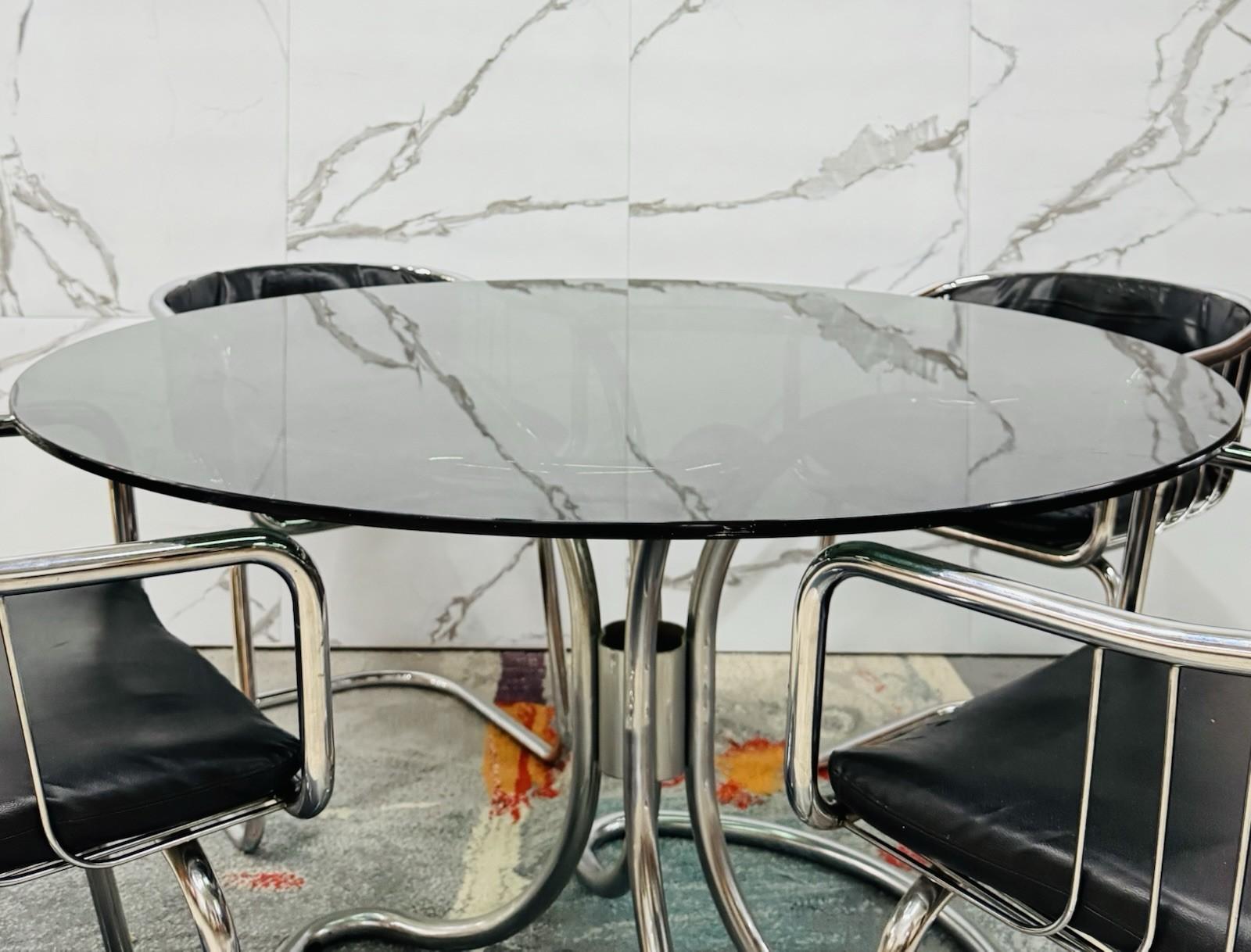 Giotto Stoppino And Gastone Rinaldi Complete Dining Set Modern Design For Sale 1