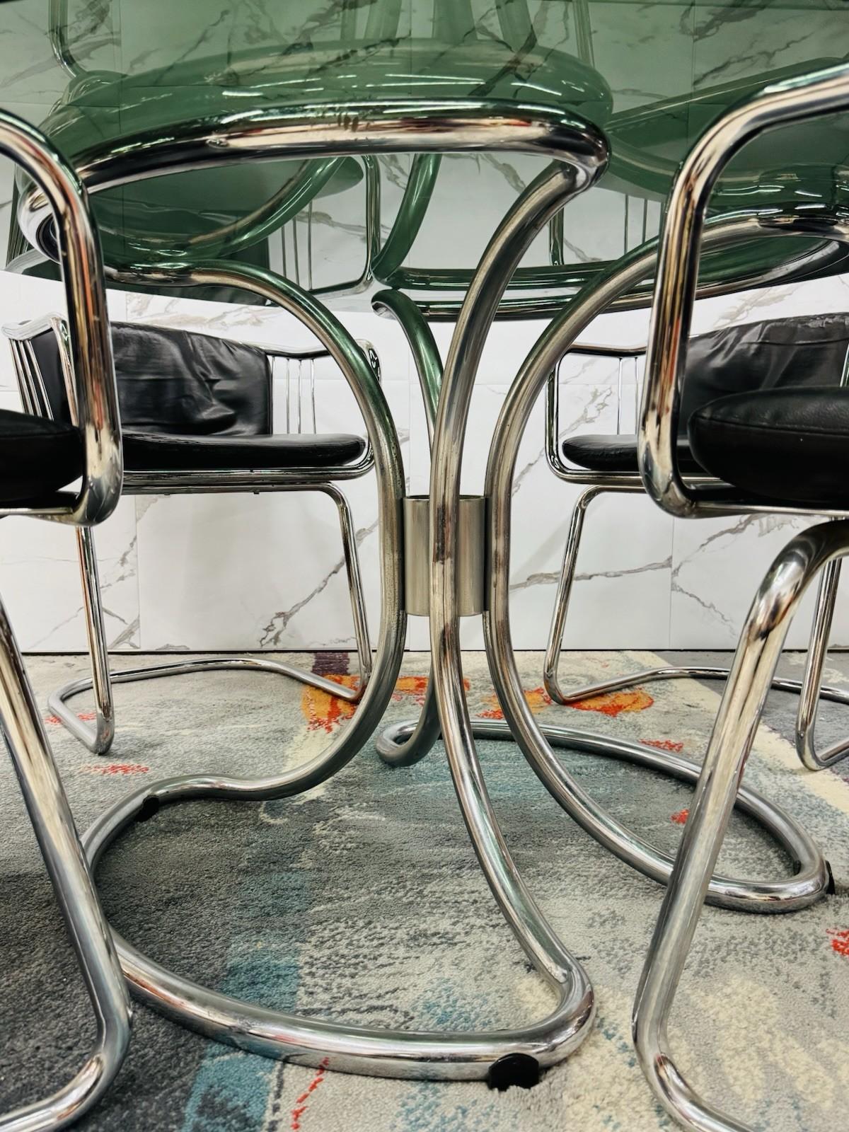 Giotto Stoppino And Gastone Rinaldi Complete Dining Set Modern Design For Sale 2