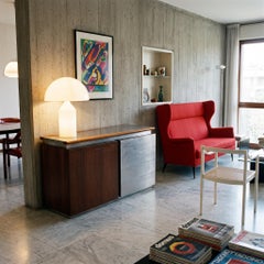 Giotto Stoppino for Acerbis – Parioli contro sideboard satin-finished steel 1977