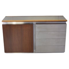 Giotto Stoppino for Acerbis – Parioli contro sideboard satin-finished steel 1977