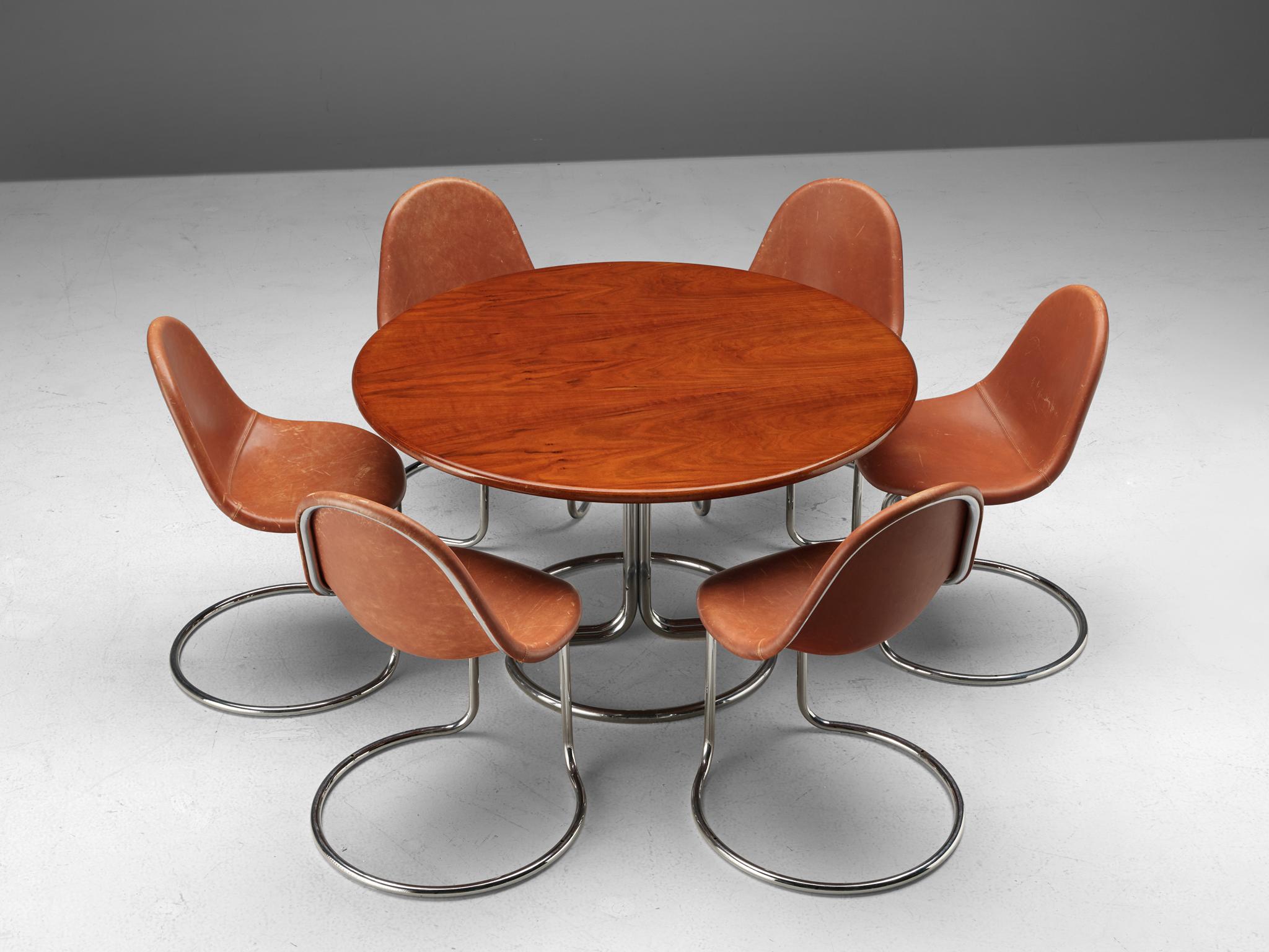 Giotto Stoppino for Bernini Round Dining Table, 1960s 2