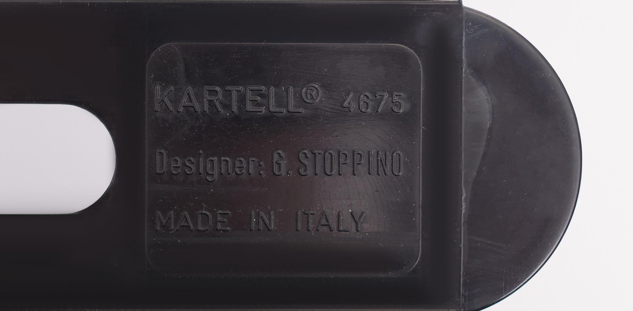 Plastic Giotto Stoppino for Kartell, Magazine rack 1970s Italy