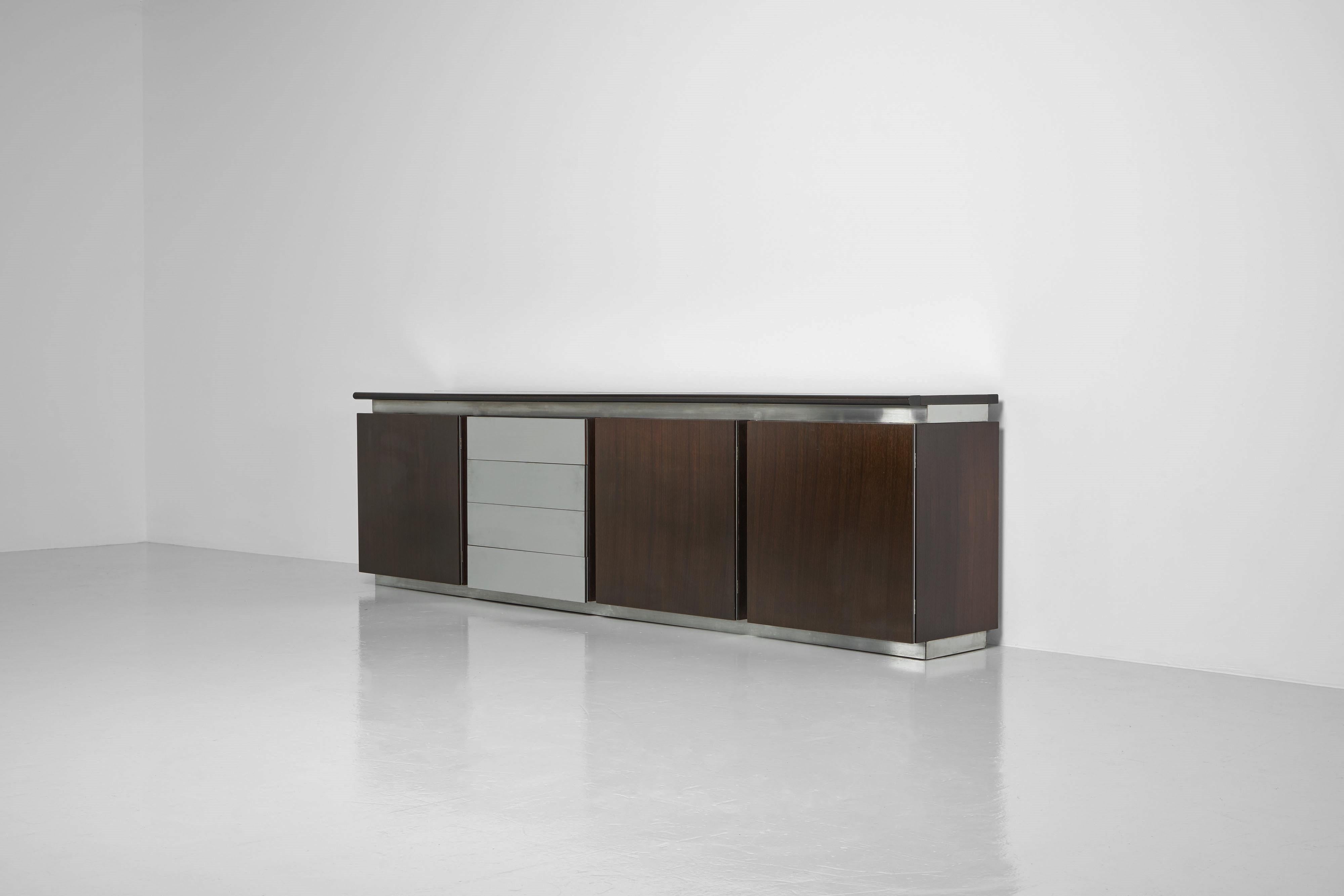 Mid-Century Modern Giotto Stoppino Gouju sideboard Acerbis Italy 1977