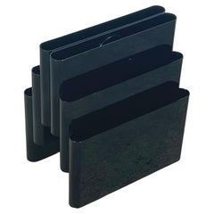 Giotto Stoppino Magazine Rack Disc Holder 'Model 4675' Kartell in Glossy Black