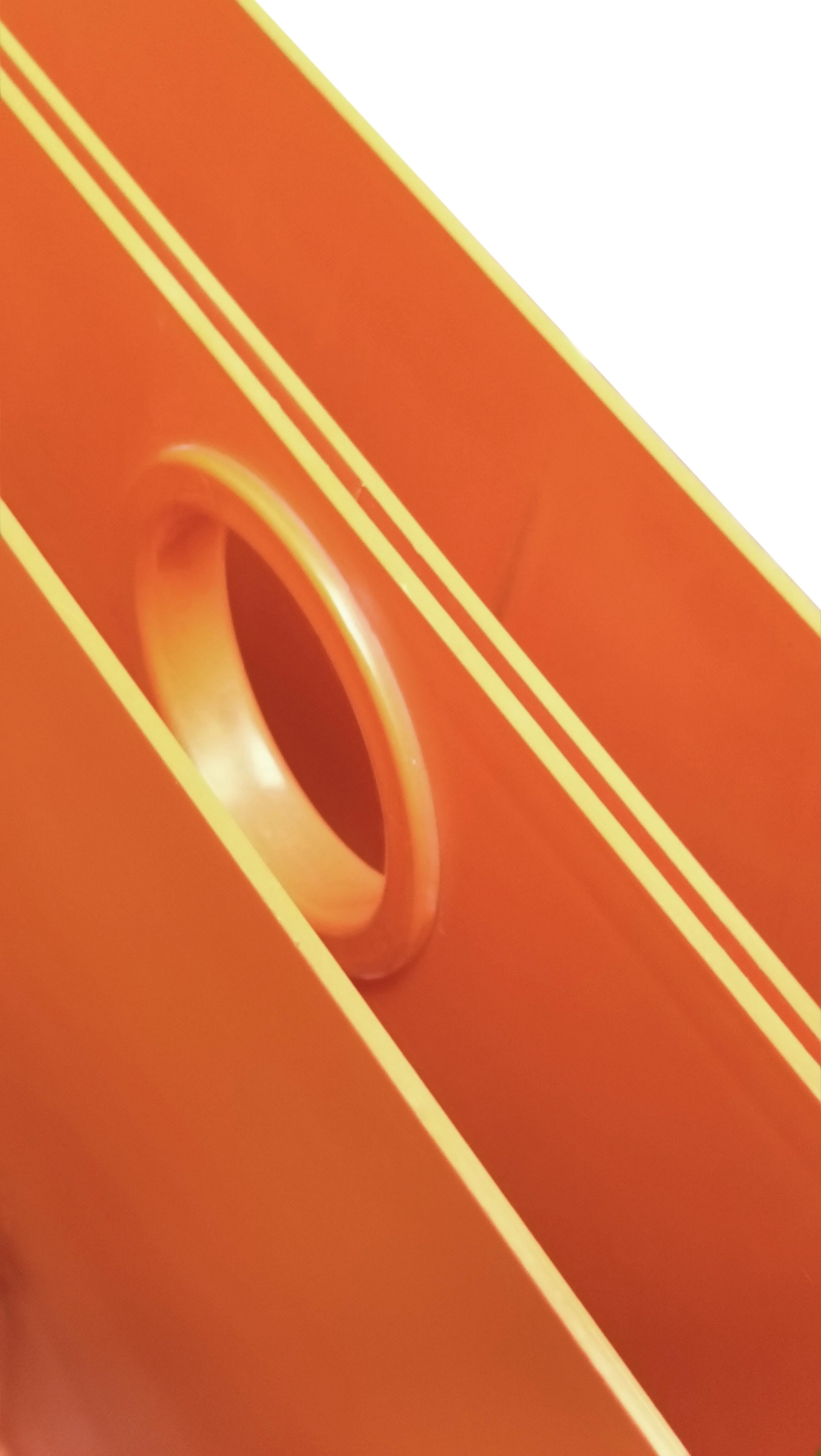 Italian Giotto Stoppino pour Kartell Porte-revues Orange Mod.4675, Italie 1970 en vente