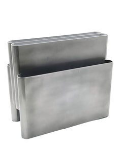 Giotto Stoppino per Kartell Portariviste Argento Mod. 4676, Italia 1970s