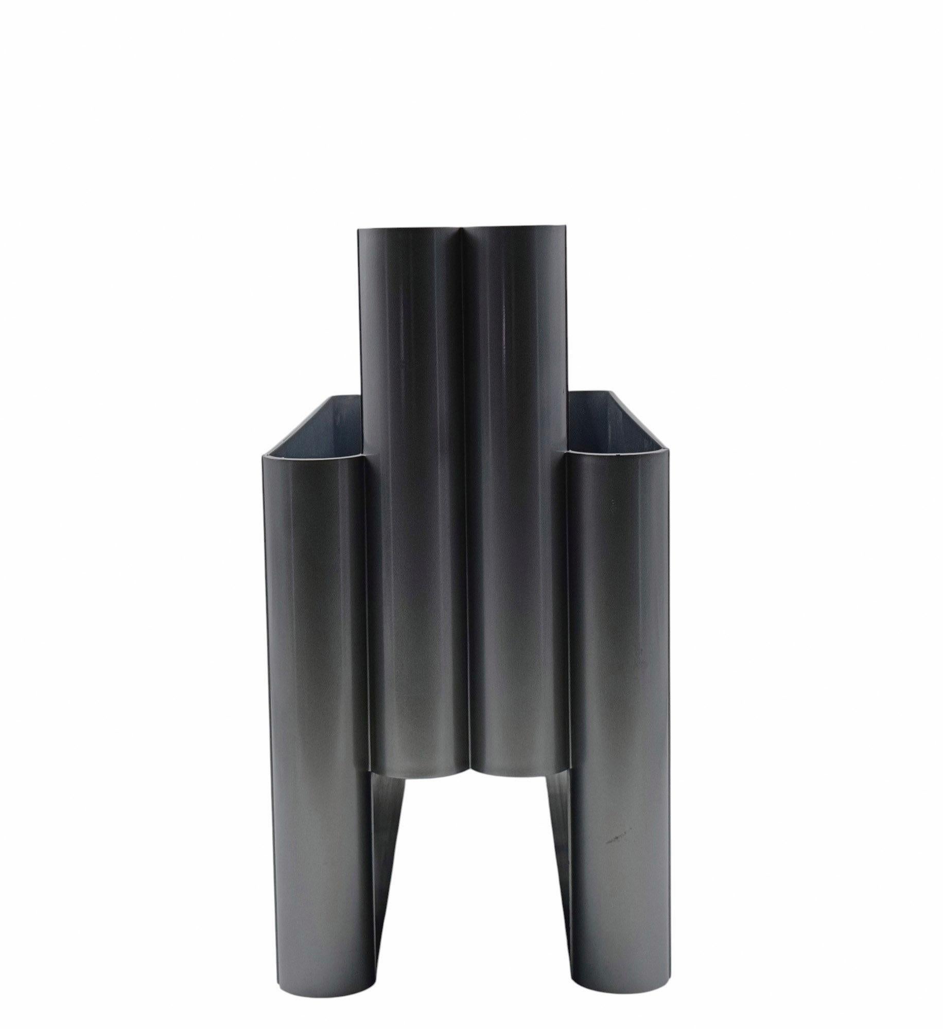 Italian Giotto Stoppino per Kartell Portariviste Argento Mod. 4676, Italia 1970s en vente