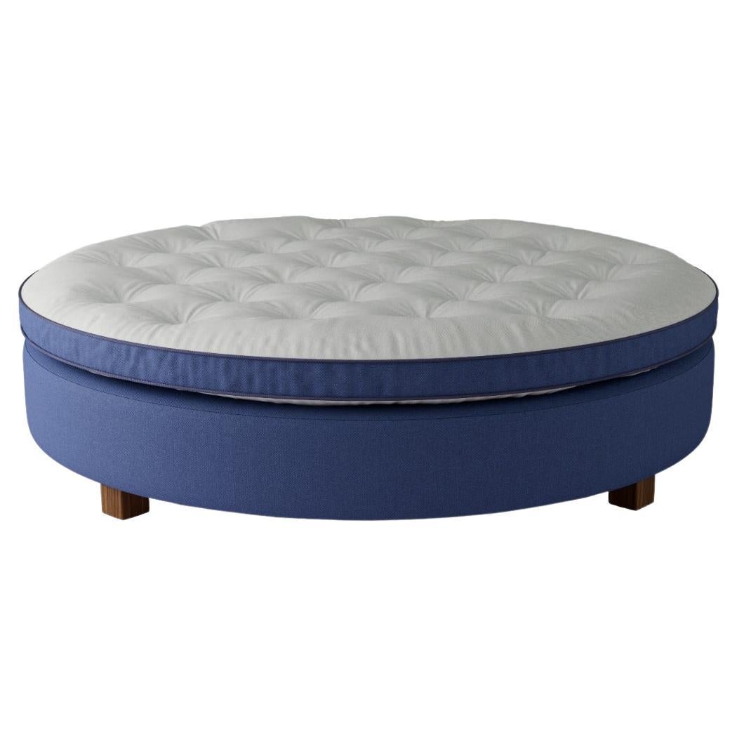 "Giotto" Unique Round Sleeping System, Loro Piana Interiors Upholstery 