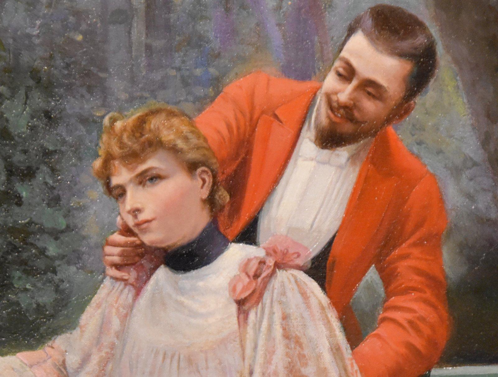 Pittura a olio di Giovacchino Gamberini 