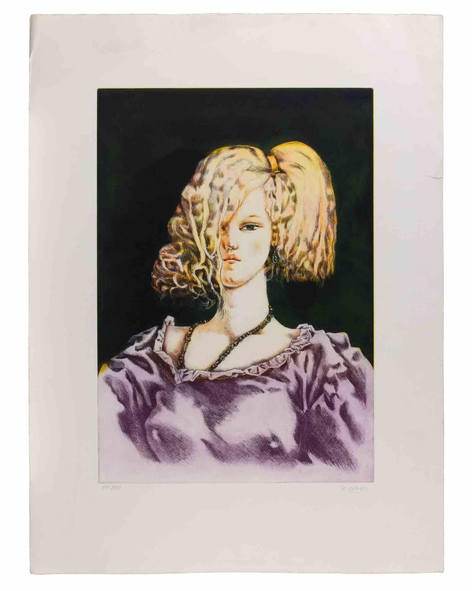 Etching realized in the early 1980s.

Hand signed and numbered.

Edition of 30.

Very good condition.