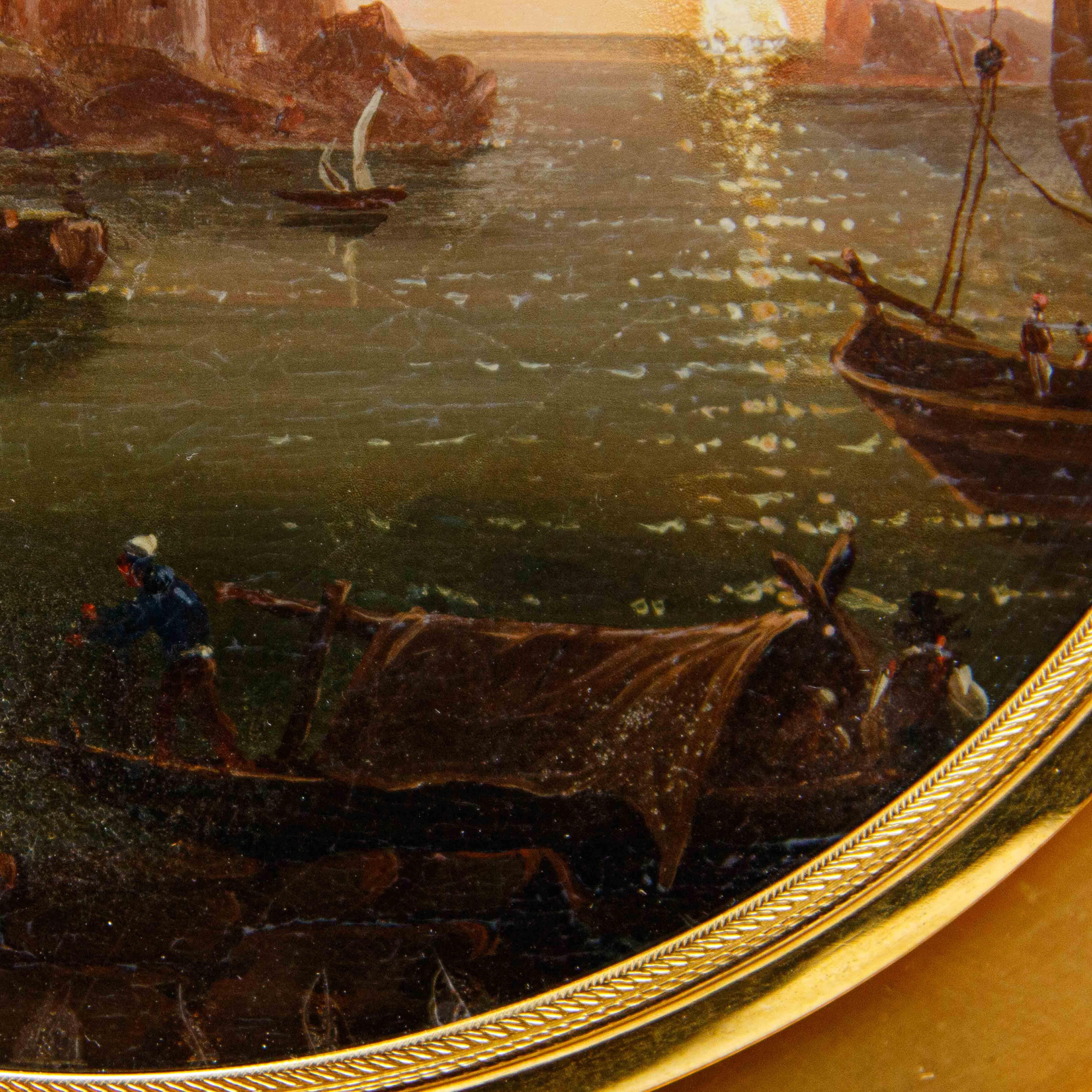 By Giovan Battista dell'Acqua, Marina with fortress For Sale 9