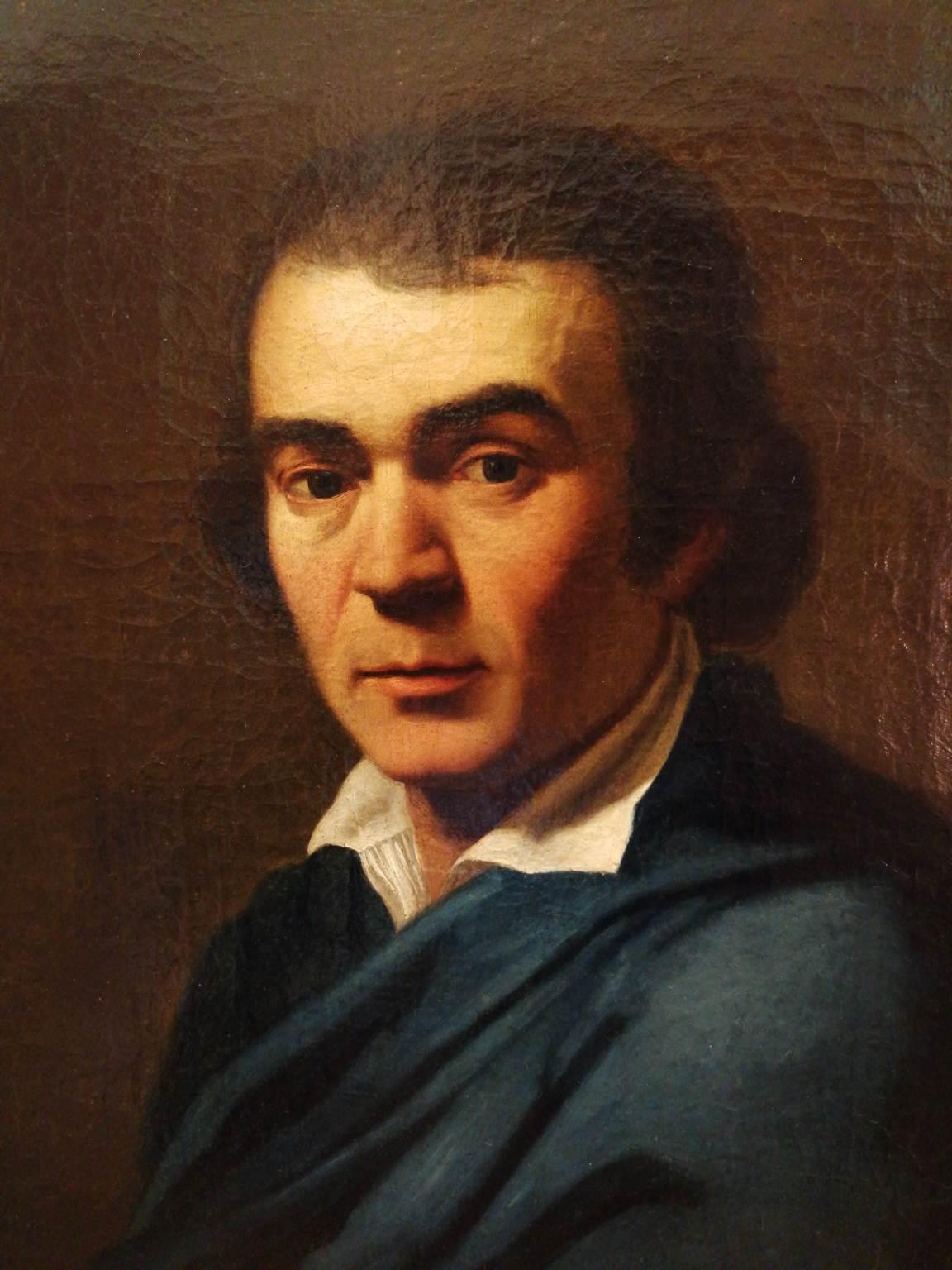 Cuadro retrato firmado G B Dell'Era fechado 1784 lienzo al óleo - Painting de Giovan Battista dell'Era