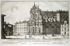 Altra veduta della Chiesa di ...  -  Etching by G.B. Falda - Late 1600