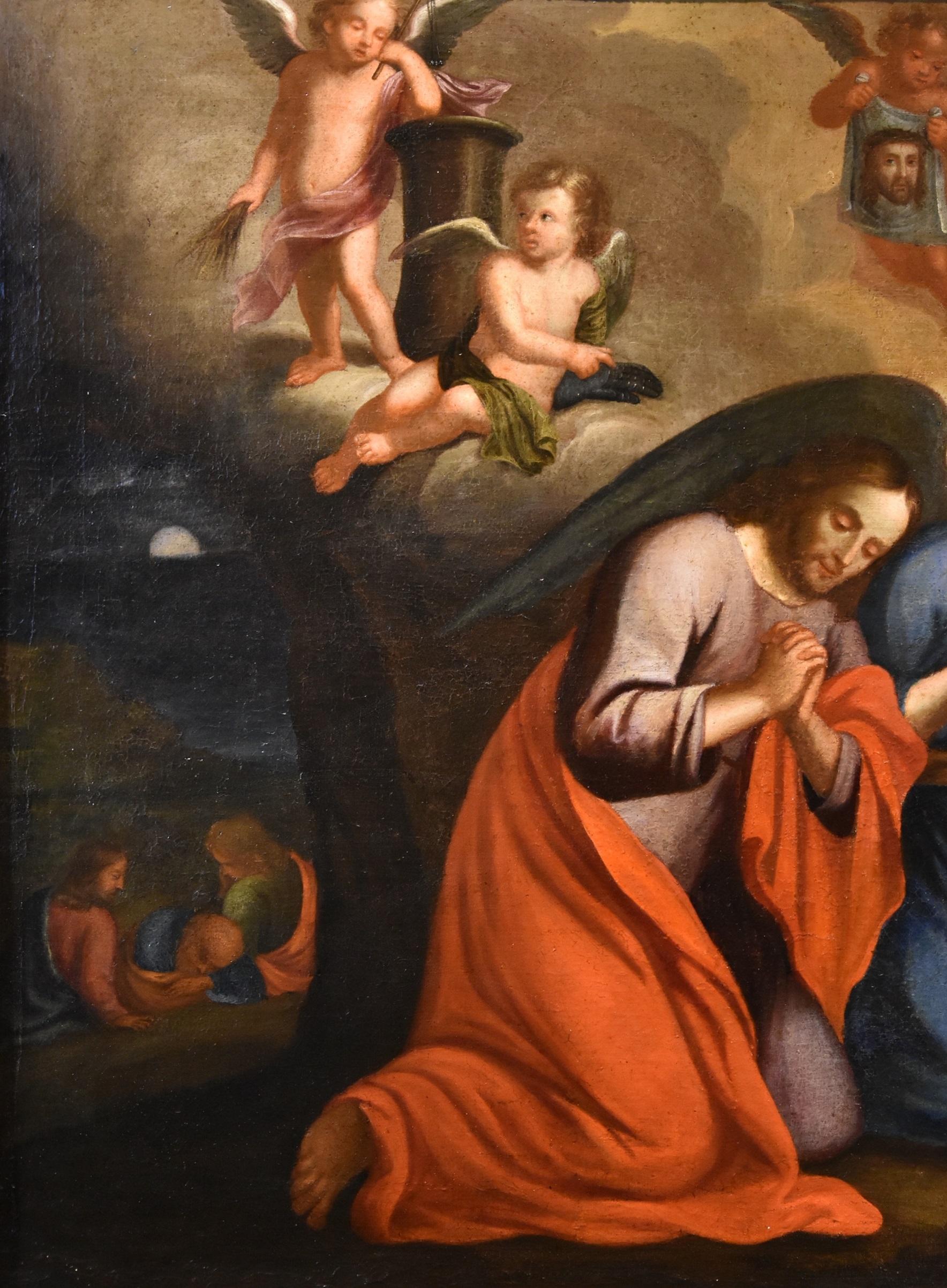 Religiöse Malerei Christus Jesus Lama, Öl auf Leinwand, 17/18. Jahrhundert, Alter Meister  (Alte Meister), Painting, von  Giovan Battista Lama (naples, 1673 - 1748) 