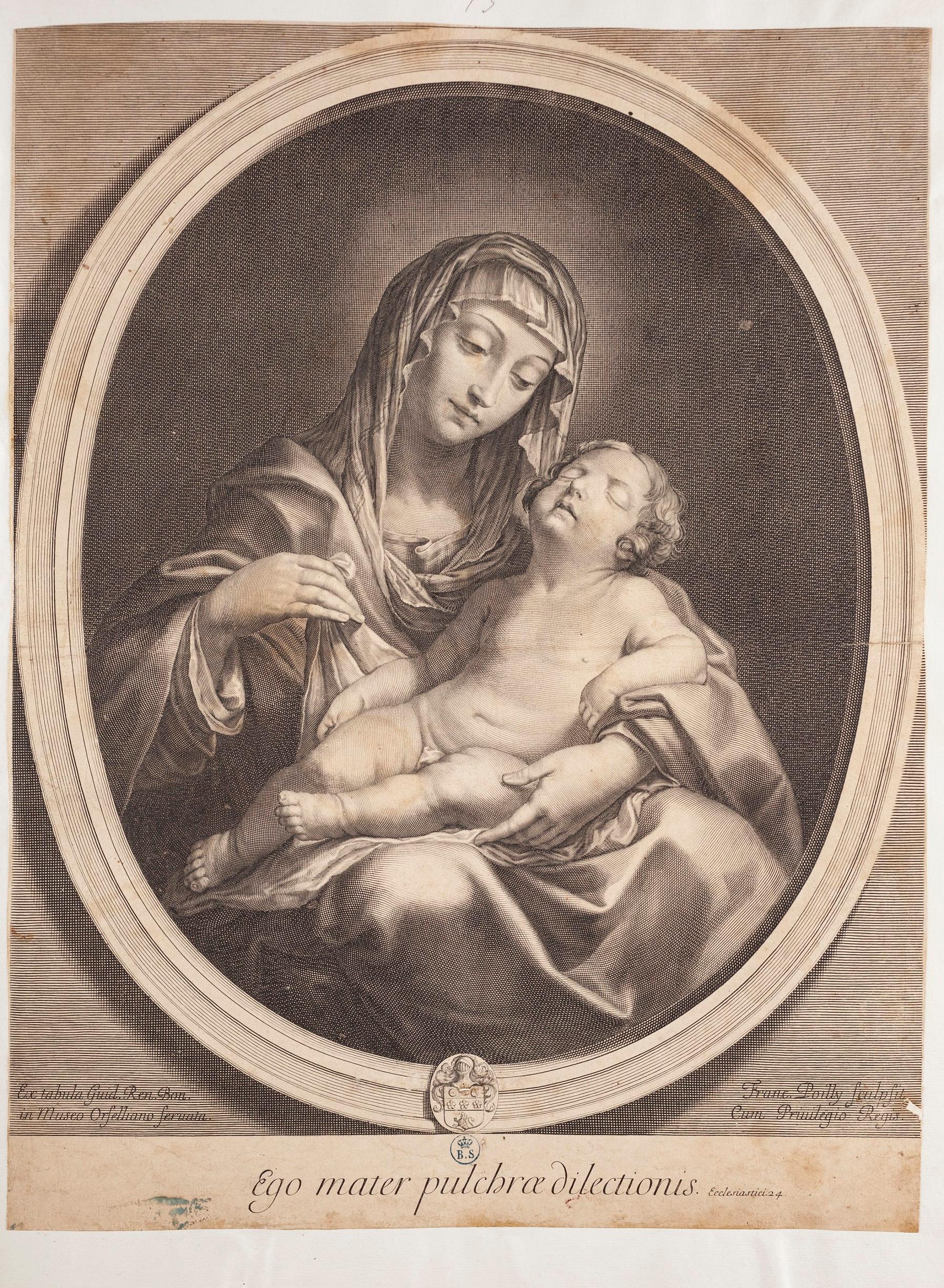 Madonna, Kind, Maria Sassoferrato, Gemälde, Öl auf Leinwand, 17. Jahrhundert, Altmeister, Kunst im Angebot 10