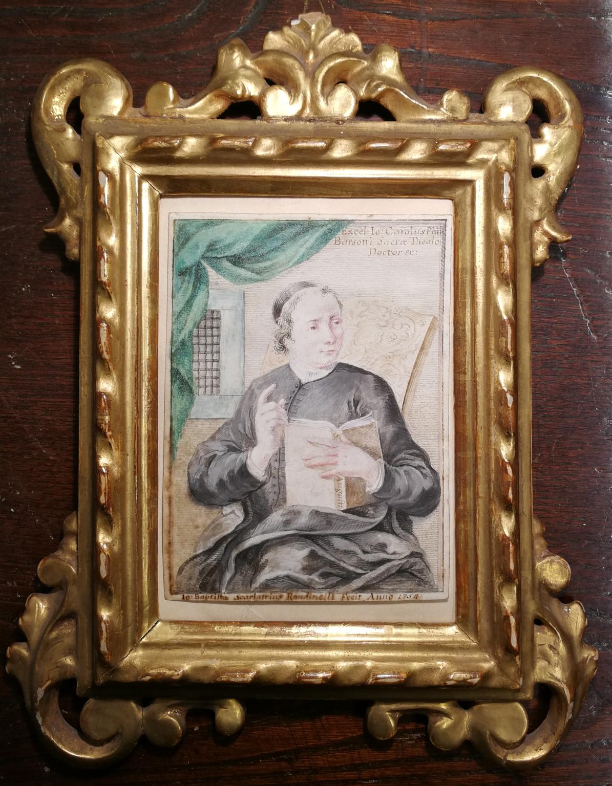 Este pequeño retrato, procedente de una importante colección florentina, (sin enmarcar 14x10 cm.) está firmado y fechado en el borde inferior 
