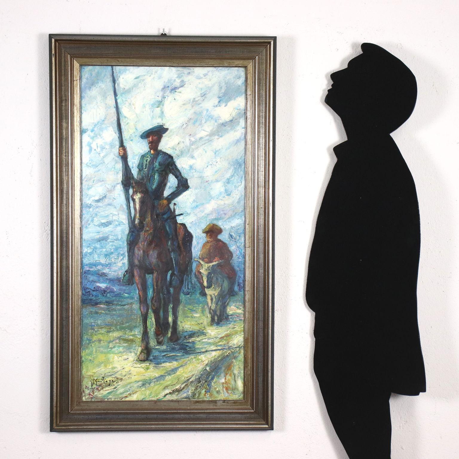 Don Quixote of La Mancha, 1962 - Painting by Giovan Francesco Gonzaga