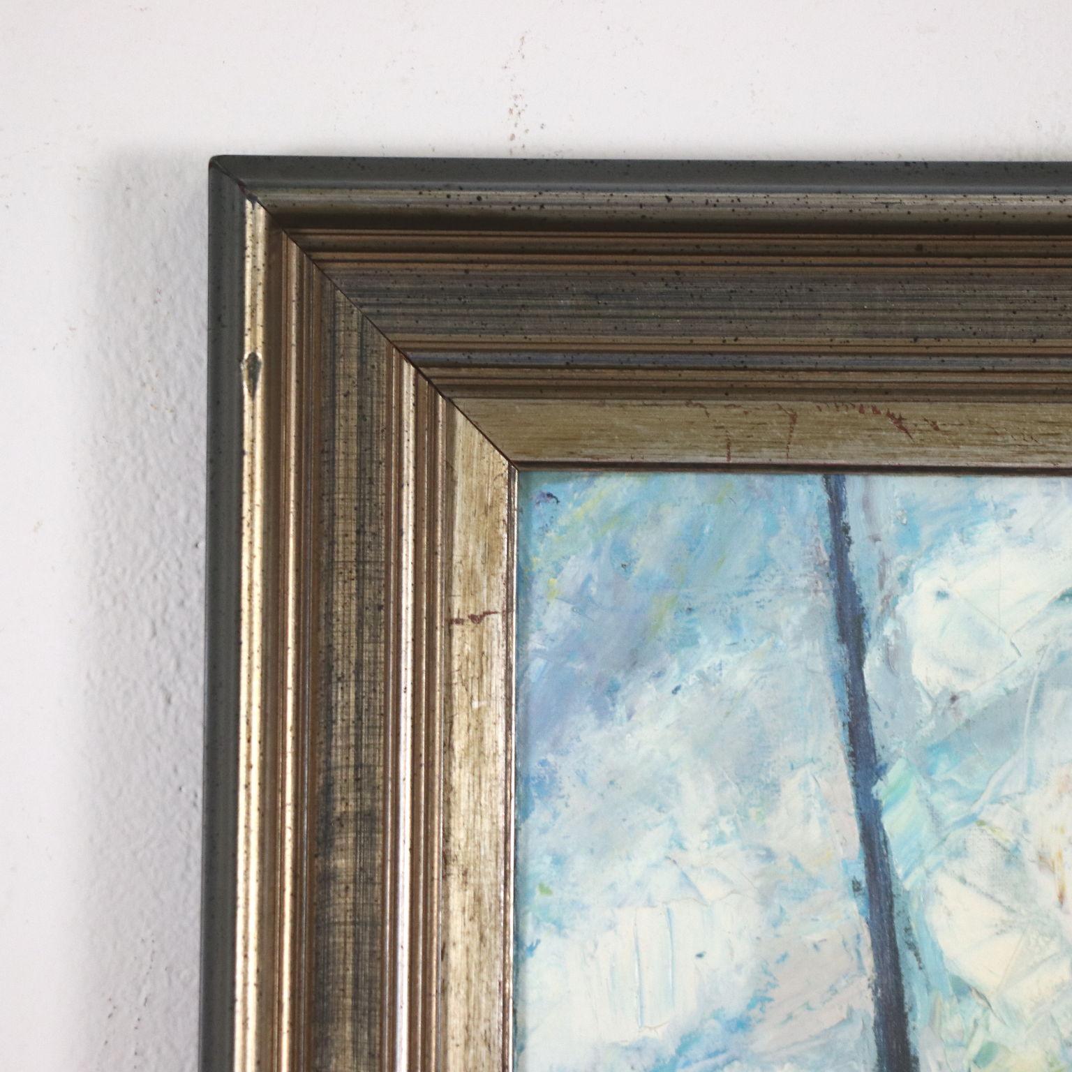 Don Quixote of La Mancha, 1962 - Gray Figurative Painting by Giovan Francesco Gonzaga