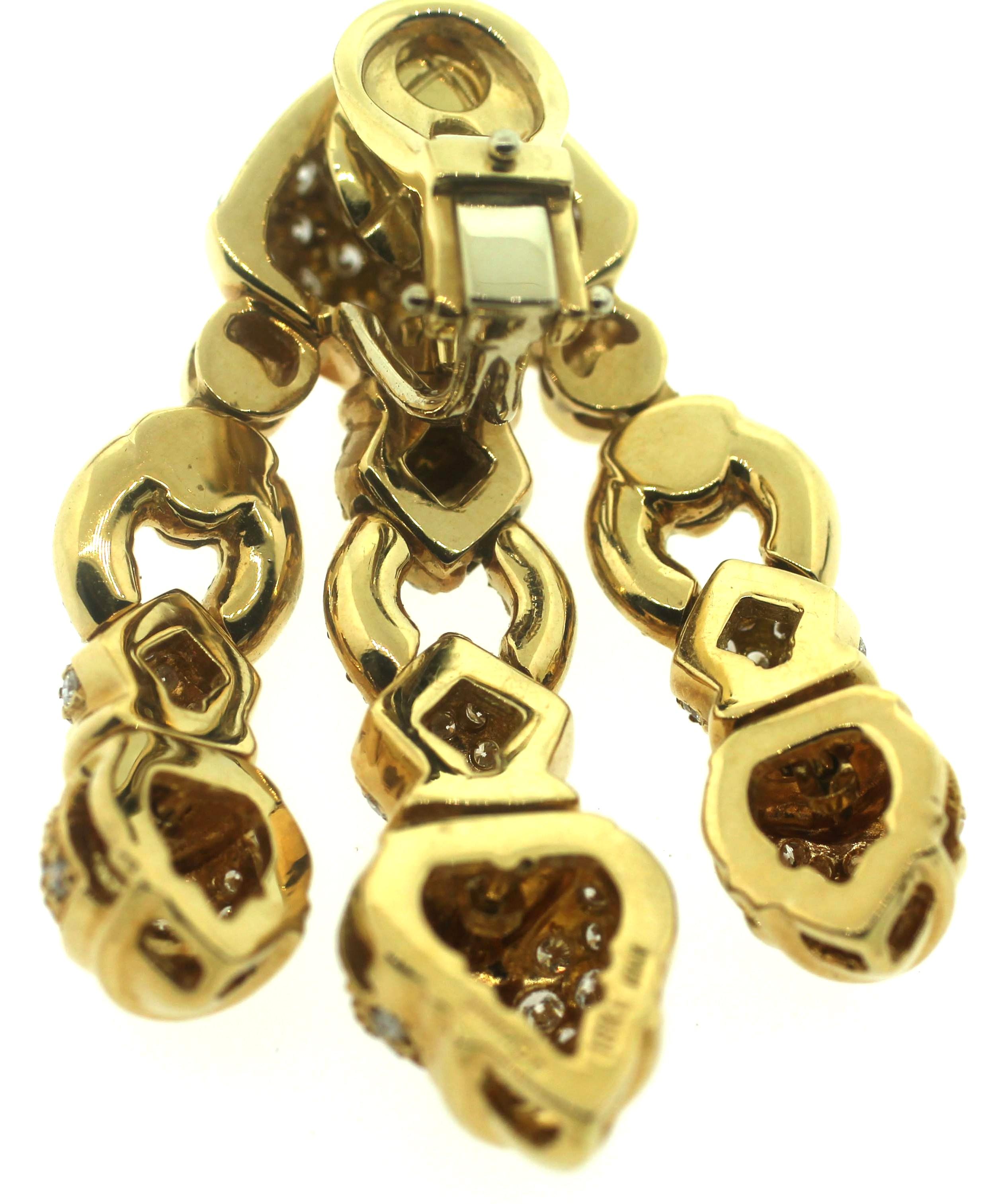 Giovane Italy Estate 18K Diamant-Ohrringe Damen im Angebot