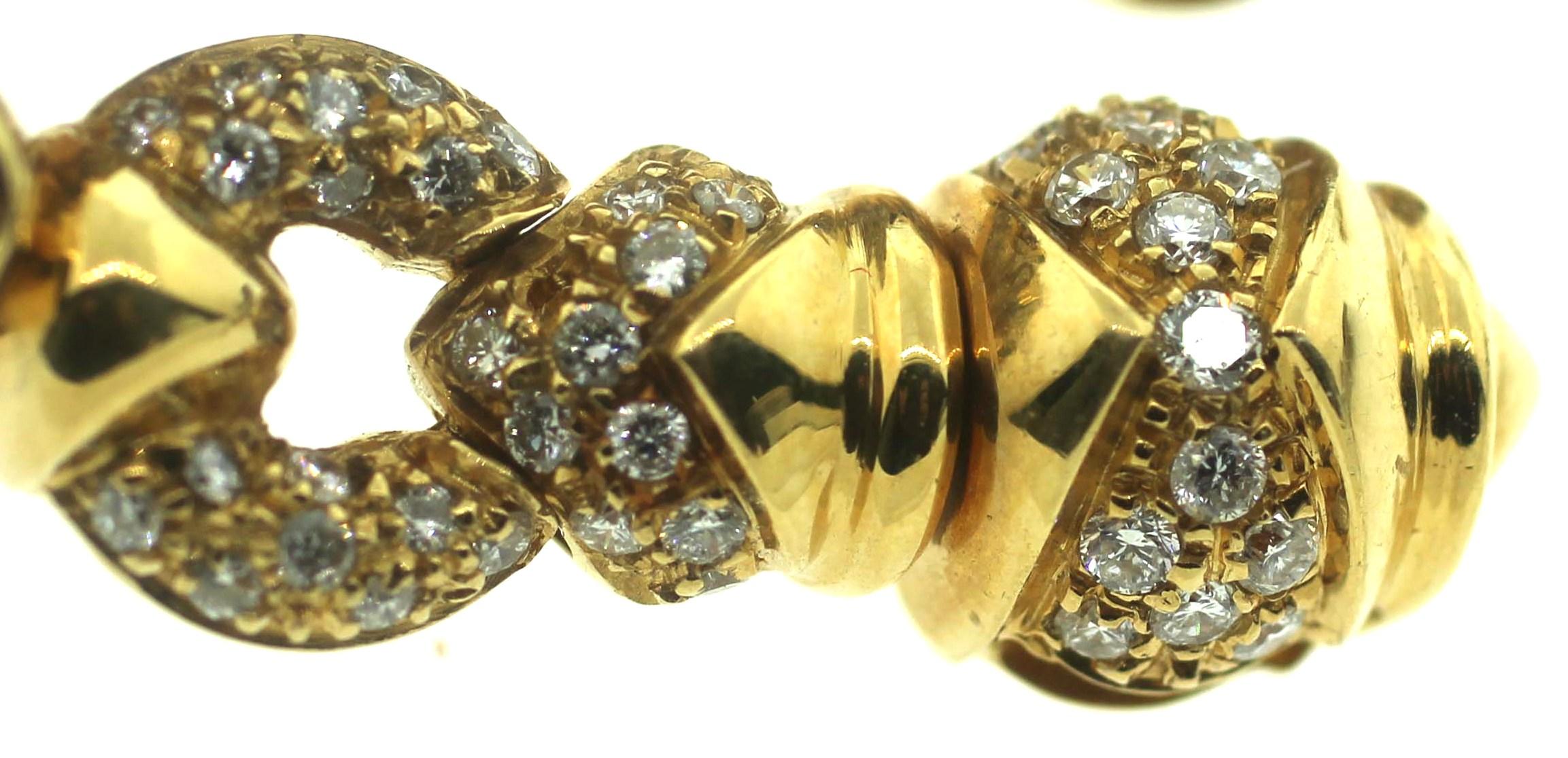 Giovane Italy Estate 18K Diamant-Ohrringe im Angebot 2