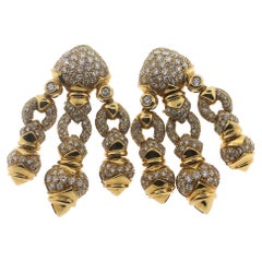 Giovane Italy Estate 18K Diamond Earrings