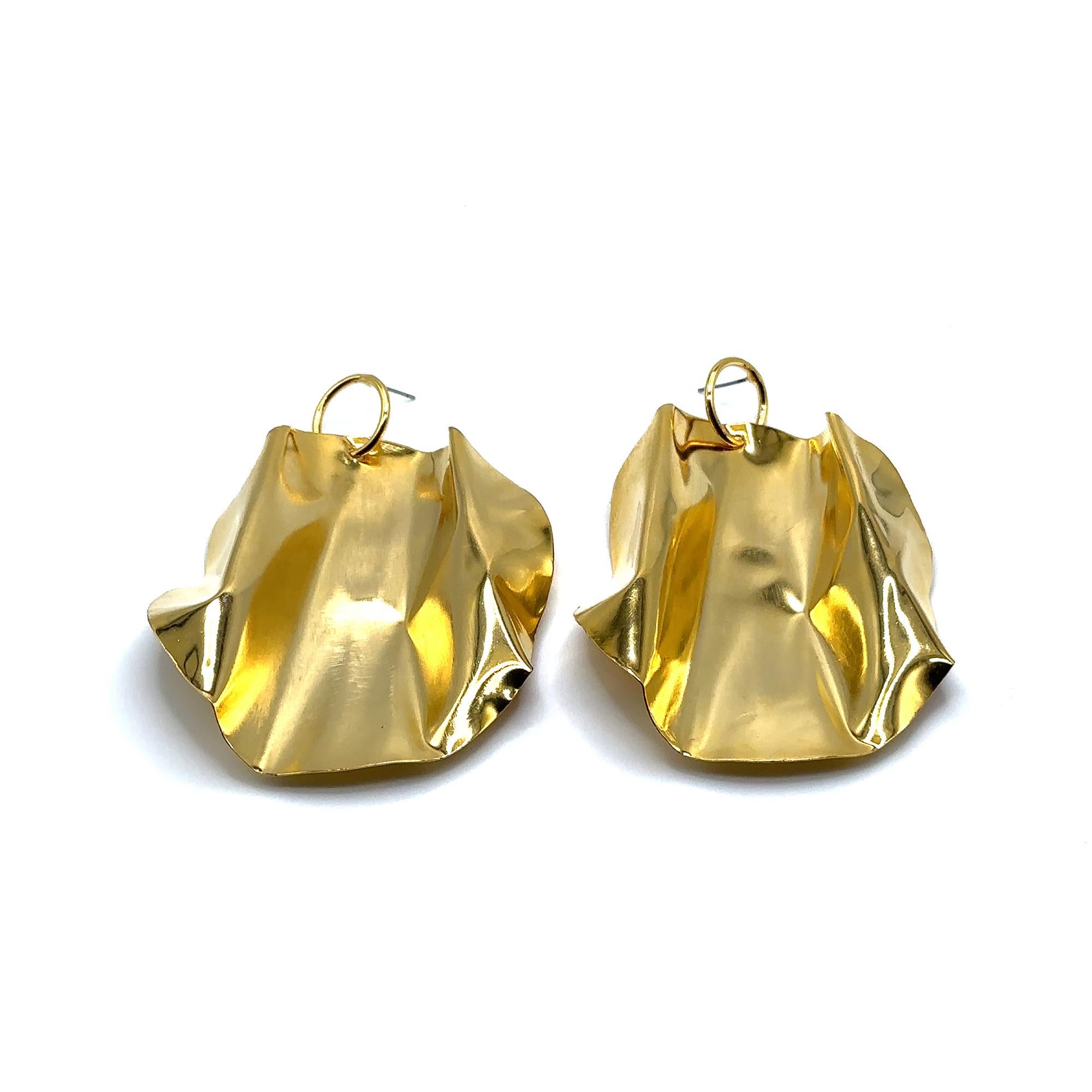 Modern Giovanna - Dangle Earrings 14k gold plated For Sale